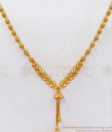 Unique Thin Gold Beaded Necklace Party Wear NCKN2458 Unique Thin Gold Beaded Necklace Party Wear NCKN2458