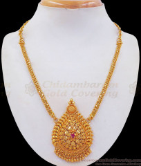 Stunning Gold Plated Oval Shaped Necklace Ruby Stone NCKN2463 Stunning Gold Plated Oval Shaped Necklace Ruby Stone NCKN2463