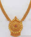 Mini Floral Gold Plated Necklace Ruby Stone NCKN2465