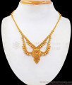 Attractive Double Layer Gold Necklace Bridal Wear NCKN2469