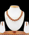 Gorgeous Full Ruby Stone Gold Plated Necklace Earring Combo NCKN2472