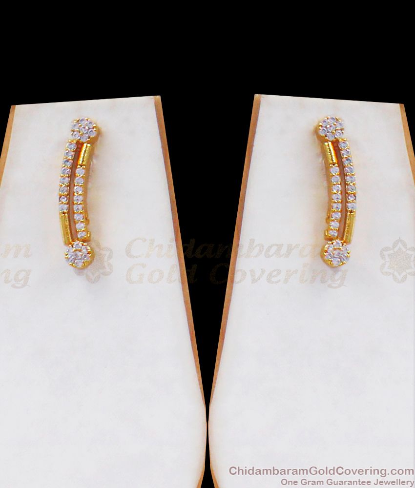 Shinning Diamond Crystals Gold Necklace Earring Combo NCKN2473