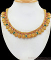 Grand Green Pallaka Stone Traditional Kerala Necklace NCKN2478