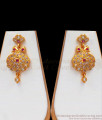 Traditional Impon Mini Swan Gati Stone Necklace Earring Set NCKN2493