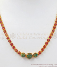 Elegant Gold Imitation Jewelry Party Wear Necklace Multi Stone Earring Combo NCKN2499 Elegant Gold Imitation Jewelry Party Wear Necklace Multi Stone Earring Combo NCKN2499