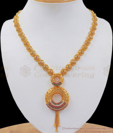 Stylish Gold Plated Necklace Multi Stone Hollow Design NCKN2505 Stylish Gold Plated Necklace Multi Stone Hollow Design NCKN2505