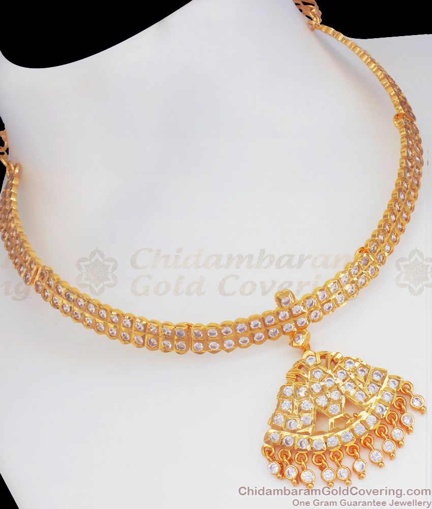 Double Layer Impon Necklace Gati Stone Jewelry Shop Now NCKN2511