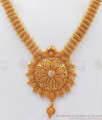 Full Net Pattern Gold Covering Necklace White Stone NCKN2525