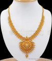 One Gram Gold Necklace Mullaipoo Design Indian Jewelry NCKN2527