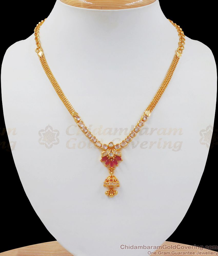 Gorgeous Gold Necklace Design For Function Wear NCKN2528