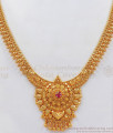 Calcutta Pattern Gold Plated Necklace Function Wear NCKN2531