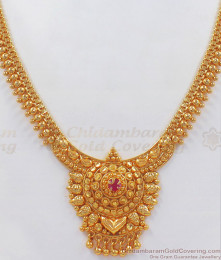 Calcutta Pattern Gold Plated Necklace Function Wear NCKN2531 Calcutta Pattern Gold Plated Necklace Function Wear NCKN2531