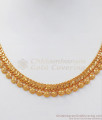 Close Neck One Gram Gold Necklace Heartin Chain Shell Design NCKN2533