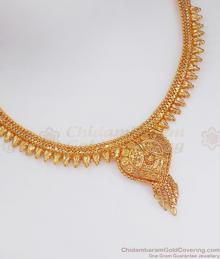 Latest Gold Necklace Kolkata Design Engagement Party Wear NCKN2536