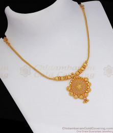 Beautiful One Gram Gold Covering Necklace Flower Design NCKN2540 Beautiful One Gram Gold Covering Necklace Flower Design NCKN2540