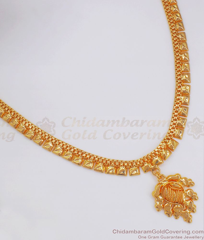 One Gram Gold Necklace Design For Function NCKN2559