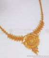 Simple Kolkata Design Gold Imitation Necklace Party Wear NCKN2563