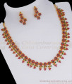 New One Gram Gold Necklace Earring Combo Set Designer Collection NCKN2566