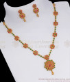 Attractive Gold Plated Necklace Earring With CZ Stone NCKN2571