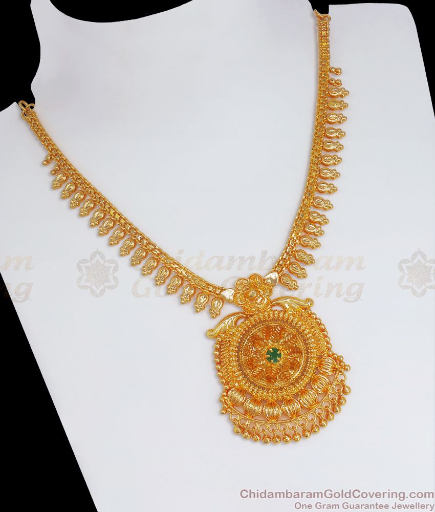 Traditional 1 Gram Gold Plated Necklace Shop Online NCKN2576
