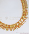 One Gram Gold Lakshmi Coin Necklace Mullaipoo Design NCKN2577