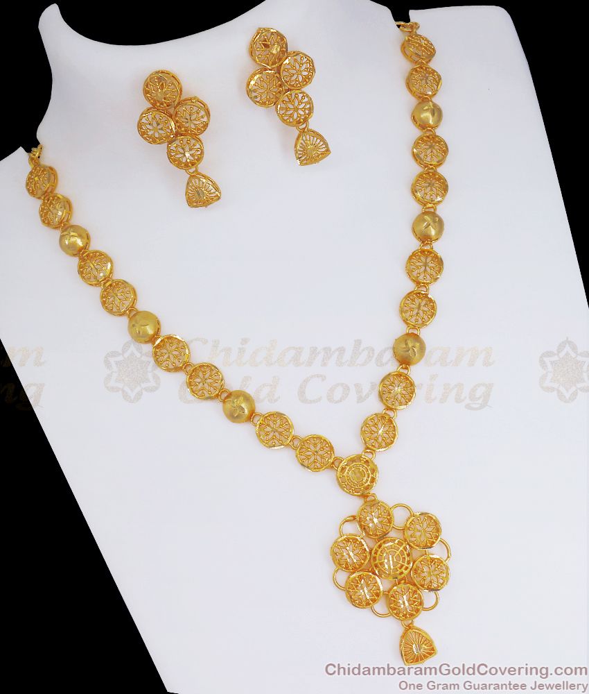  Look Like Real Gold Necklace Arabic Design  NCKN2584