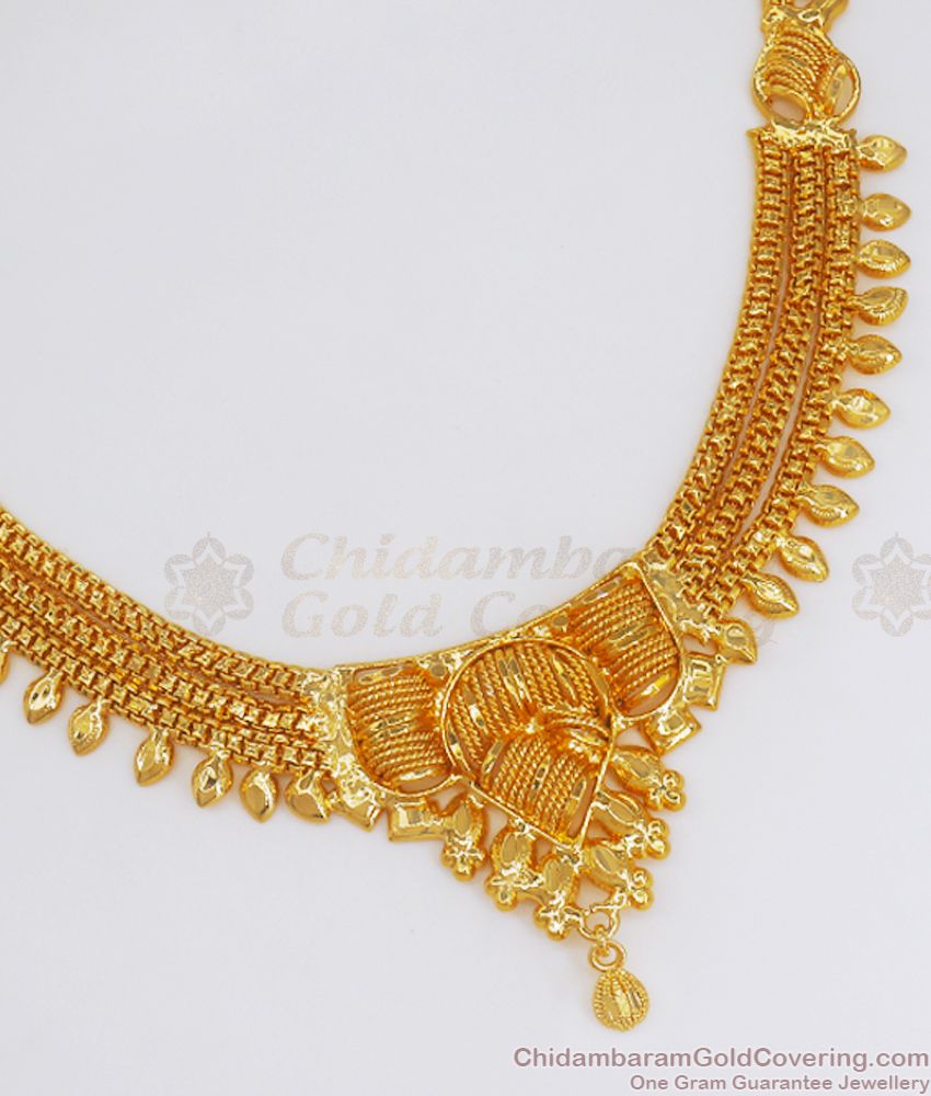 New Model Kolkata Gold Necklace Design Bridal Collection NCKN2588