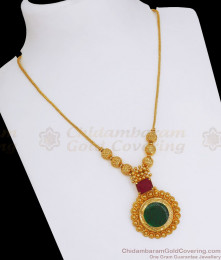Gorgeous Kerala Palakka Necklace Gold Imitation Jewelry NCKN2607