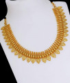 Handcrafted 1 Gram Gold Necklace Lakshmi Coin Vel Designs NCKN2619