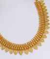 Handcrafted 1 Gram Gold Necklace Lakshmi Coin Vel Designs NCKN2619