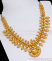 Kerala Bridal Gold Necklace Mullaipoo Design NCKN2626
