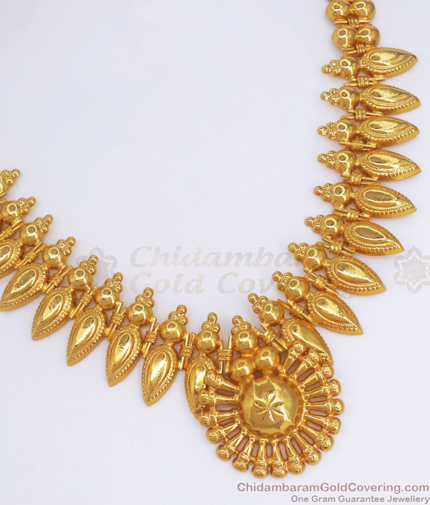 Bridal Mullaipoo 1 Gram Gold Necklace Gold Imitation Jewelry NCKN2627
