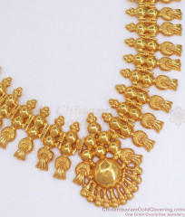 New Model Gold Imitation Necklace South Indian Tradition NCKN2631 New Model Gold Imitation Necklace South Indian Tradition NCKN2631