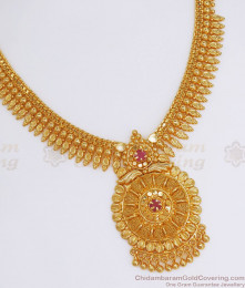 Pure 1 Gram Gold Plated Necklace Design Bridal Collection NCKN2641 Pure 1 Gram Gold Plated Necklace Design Bridal Collection NCKN2641