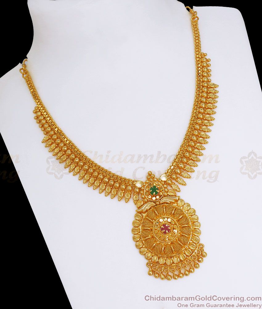 Function Wear Gold Plated Necklace Design For Women NCKN2642