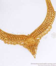 Kolkata Model 2 Gram Gold Necklace Design Bridal Collection NCKN2648 Kolkata Model 2 Gram Gold Necklace Design Bridal Collection NCKN2648