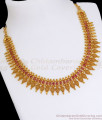 Kerala Traditional Mullaipoo Gold Necklace Ruby Stone NCKN2649