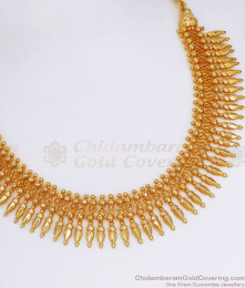 Kerala Traditional Gold Mullaipoo Necklace Women Fashion NCKN2661 Kerala Traditional Gold Mullaipoo Necklace Women Fashion NCKN2661