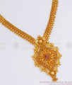 Calcutta Bridal Design Gold Necklace Ruby Stone NCKN2665