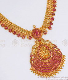 Glittering Ruby Stone Gold Plated Necklace Earring Combo NCKN2671 Glittering Ruby Stone Gold Plated Necklace Earring Combo NCKN2671