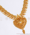 Net pattern Gold Mullai Mottu Necklace Heart Shape Design NCKN2683
