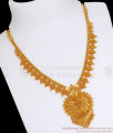 Net Pattern Gold Plated Necklace Heart Shaped For Womens NCKN2686