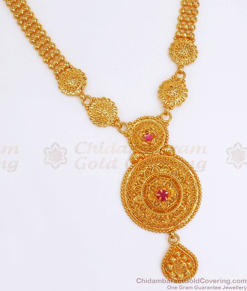 Gorgeous Gold Plated Necklace Affordable Bridal Collection Only Online NCKN2688