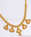 Trendy 1 Gram Gold Plated Necklace Party Wear Beads Design NCKN2694