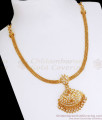 Premium Quality Impon Necklace White Stone 5 Metal Collection NCKN2700