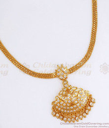 Premium Quality Impon Necklace White Stone 5 Metal Collection NCKN2700 Premium Quality Impon Necklace White Stone 5 Metal Collection NCKN2700