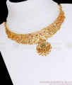 Grand Peacock Pattern Impon Choker Necklace Bridal Collection NCKN2707