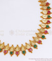 Grand Lakshmi Kasu Gold Plated Necklace Multi Stone Collection NCKN2722