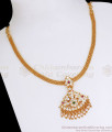 Traditional Impon Necklace Multi Stone Panchaloga Attigai Collection NCKN2730