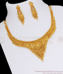 Kolkata Pattern Gold Forming Necklace Set Collection Earring Combo NCKN2735 Kolkata Pattern Gold Forming Necklace Set Collection Earring Combo NCKN2735